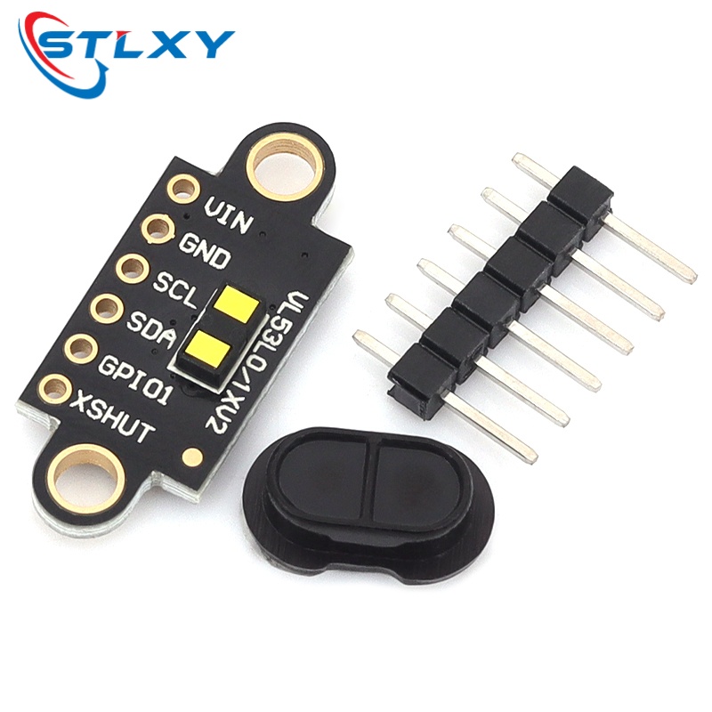Industrial Laser Sensor - Black VL53L1X TOF Laser Distance Sensor