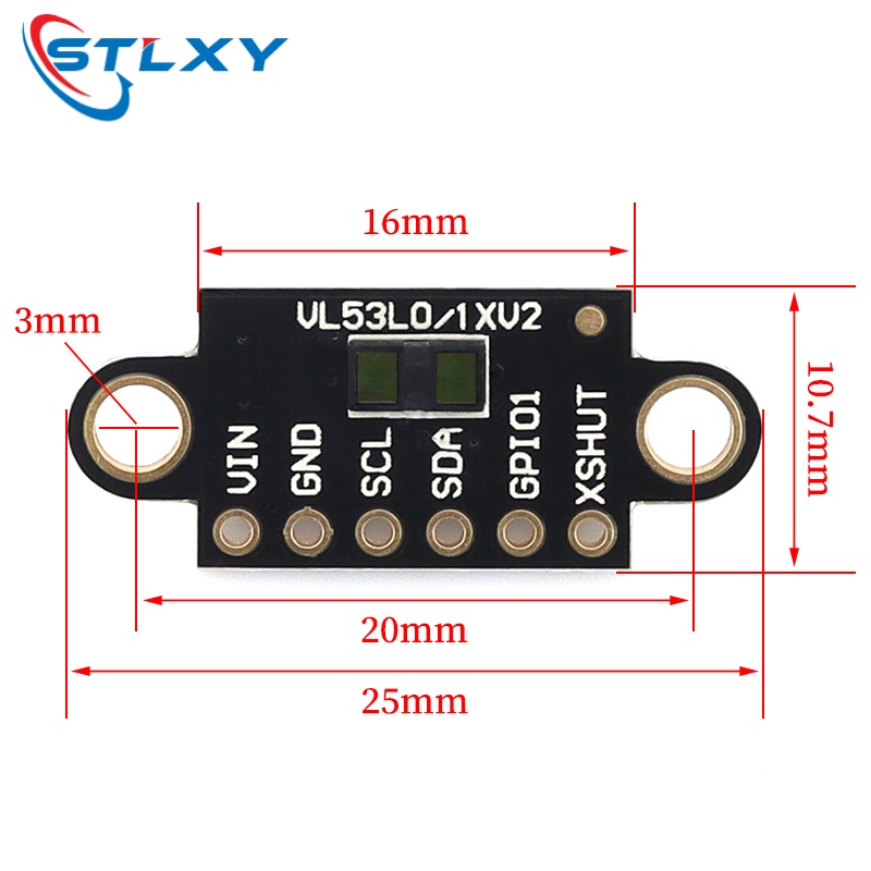 Black VL53L1X TOF Laser Distan - Industrial Laser Sensor 评论和价格