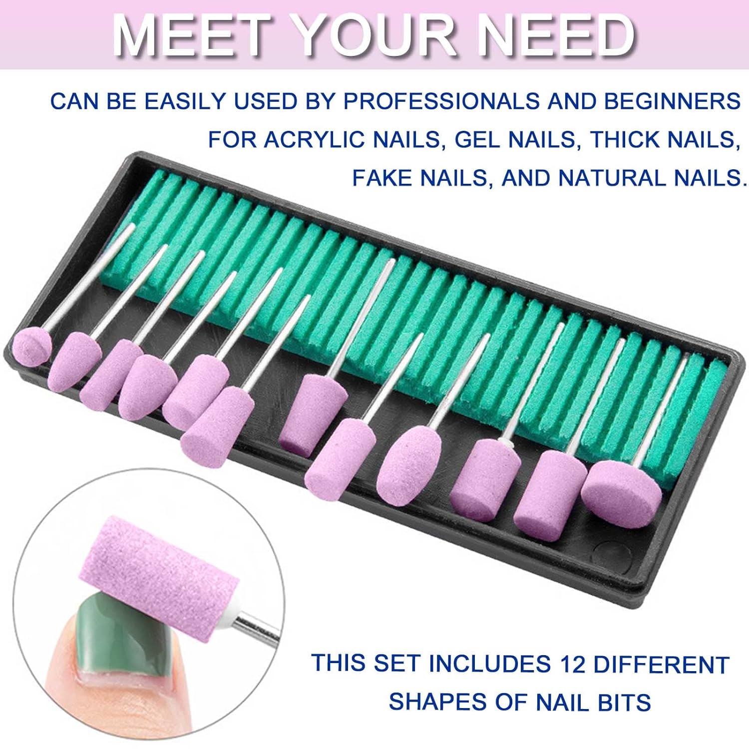 YIKOOLIN 12/30Pcs Nail Drill B - Acrylic Cutting Machine 评论和价格