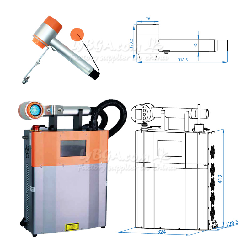 LY-LCG100A 100W Pulsed Laser C - Industrial Lasers 评论和价格