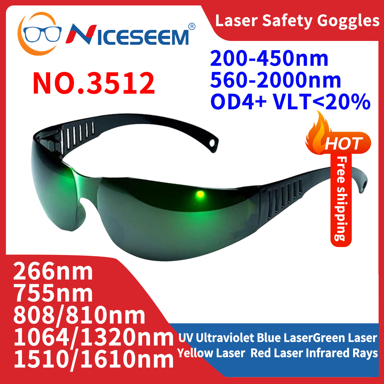 Lead Goggles Radiation Glasses - Laser Safety Goggles 评论和价格