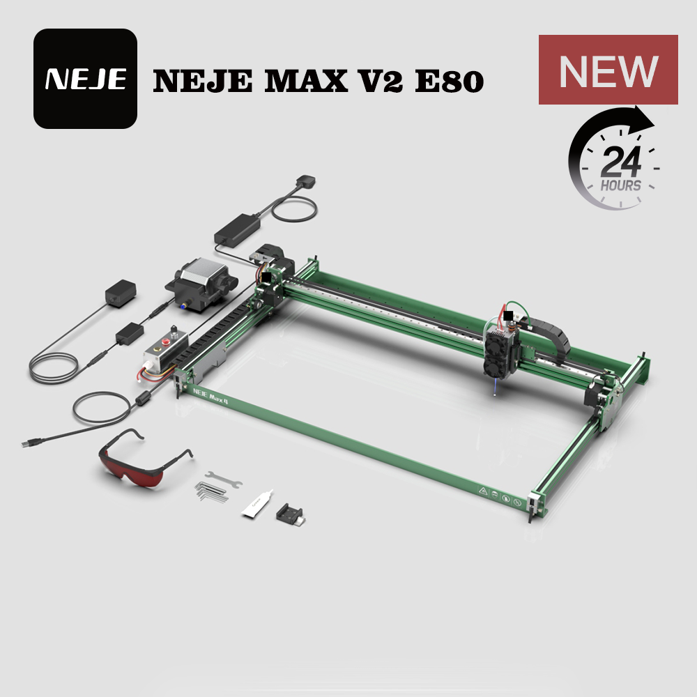 NEJE MAX V2 E80 80W 455nm Lase - Industrial Laser Cutting 评论和价格