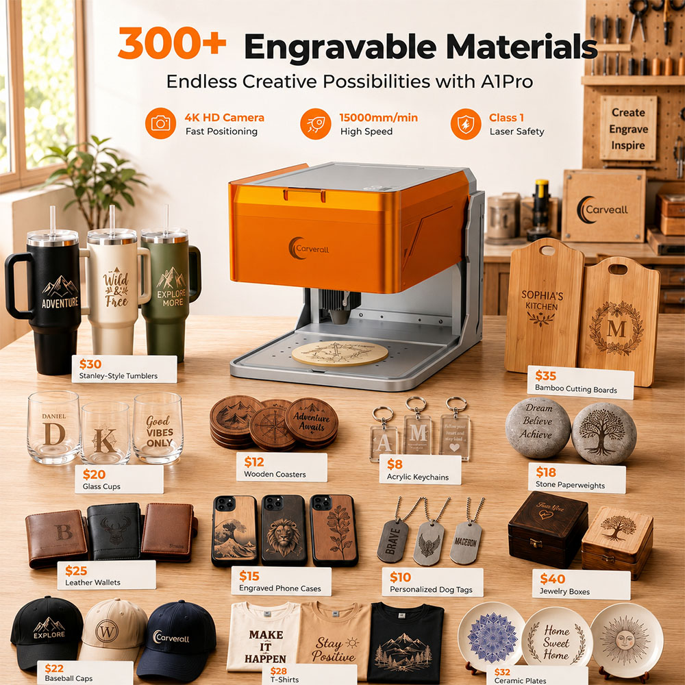 Carverall A1PRO 10W Laser Engr - Industrial Laser Etching Machine 评论和价格